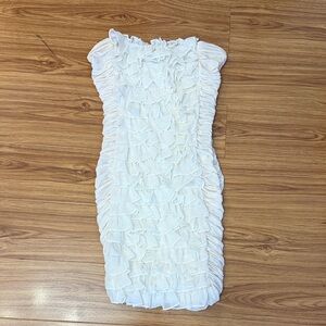 White Strapless Dress size 2 (XS)